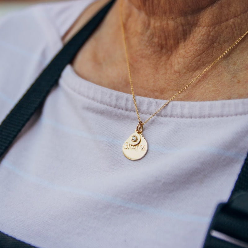 Helen Ficalora 14k Gold Grandma Pendant for Necklaces & Bracelets