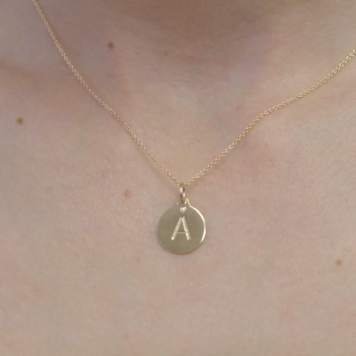 A Alphabet Charm With Diamond. Letter pendant and initial for necklace and bracelet.