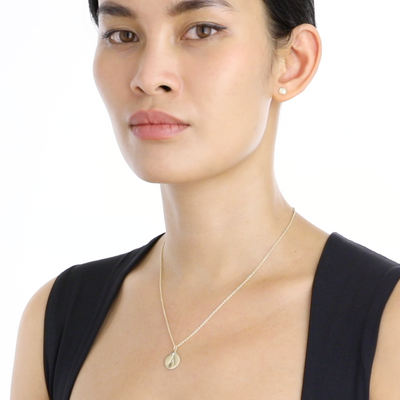 Helen Ficalora "C" Alphabet Charm with Diamond Video on Model