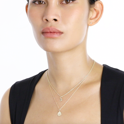 Helen Ficalora Birth Jewel Mini Disk Charm With Peridot Video on Model