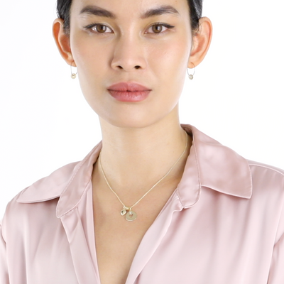 Helen Ficalora Heart Cutout Charm With Diamond Charm Video on Model