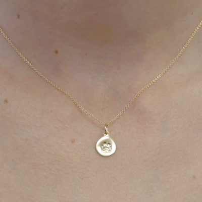 Paw Print Charm pendant for necklace and bracelet