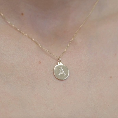 Helen Ficalora "P" Alphabet Charm Pavé Diamonds Video on Model