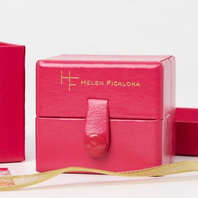 Helen Ficalora Gold "Love" Charm Jewelry Box