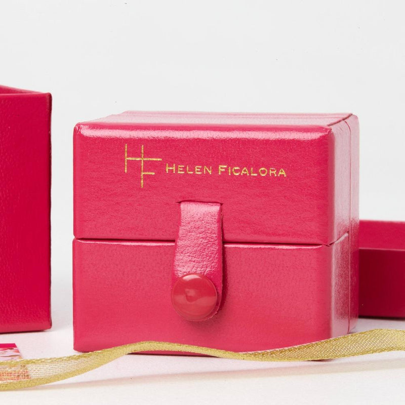 Helen Ficalora Gold "Love" Charm Jewelry Box
