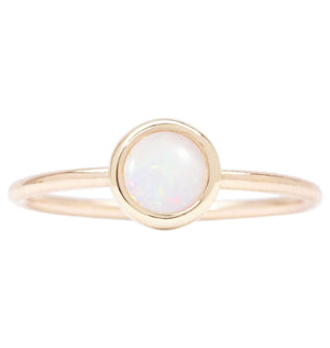 Helen Ficalora Dainty Opal Stackable Ring in Gold