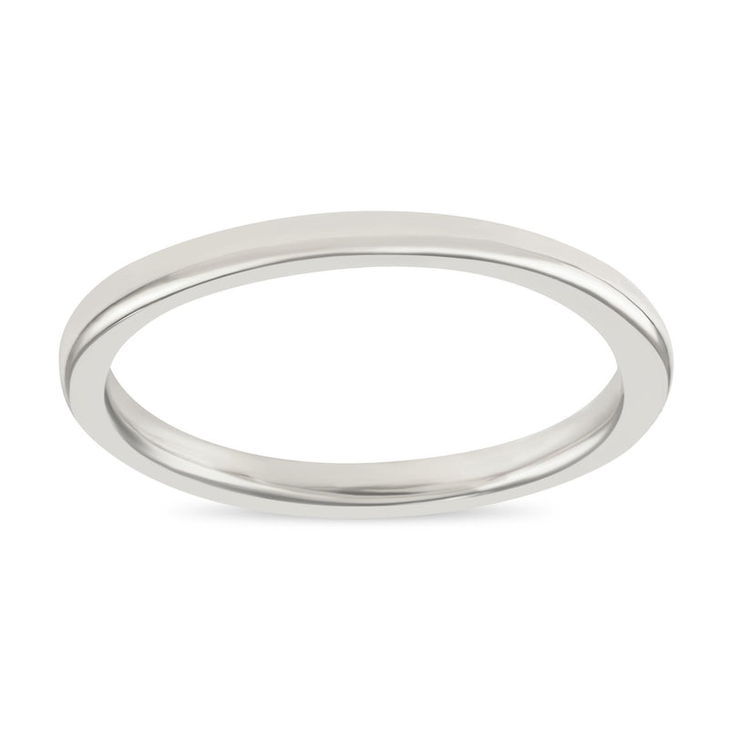 2mm Round Ring Jewelry Helen Ficalora 14k White Gold