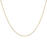 Helen Ficalora Thin Gold Cuban Link Chain in Yellow Gold