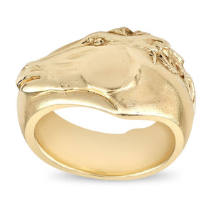 Horsehead Ring Jewelry Helen Ficalora 14k Yellow Gold