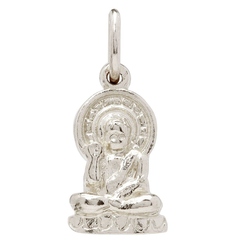 Buddha Mini Charm Jewelry Helen Ficalora 14k White Gold