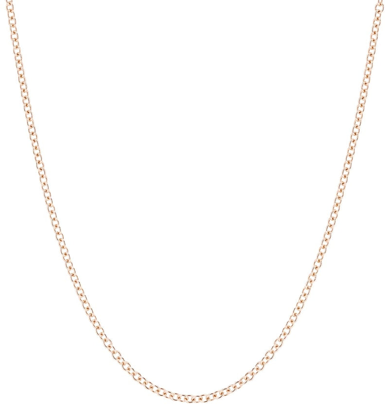 Helen Ficalora 14K Rose Gold Thin Cable Simple Necklace Chain