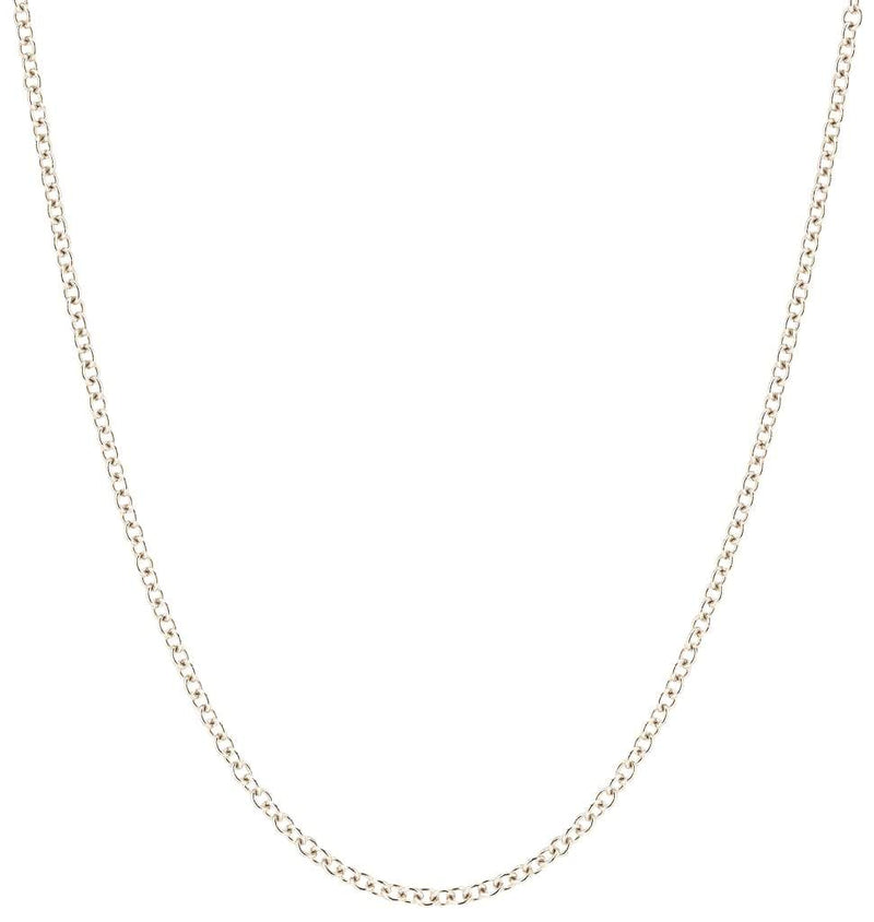 Helen Ficalora 14K White Gold Thin Cable Simple Necklace Chain