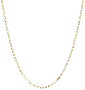 Helen Ficalora 14K Yellow Gold Thin Cable Simple Necklace Chain
