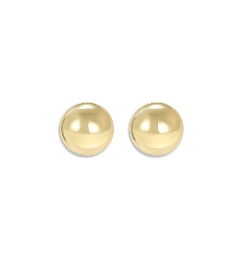 Small Ball Earrings - Helen Ficalora Jewelry - 14k Yellow Gold
