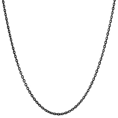 Helen's Black Chain lovingly crafted in New York. Made With Solid Sterling Silver. Size 15-19 inches. Gift Wrapped. Free Express Shipping.
