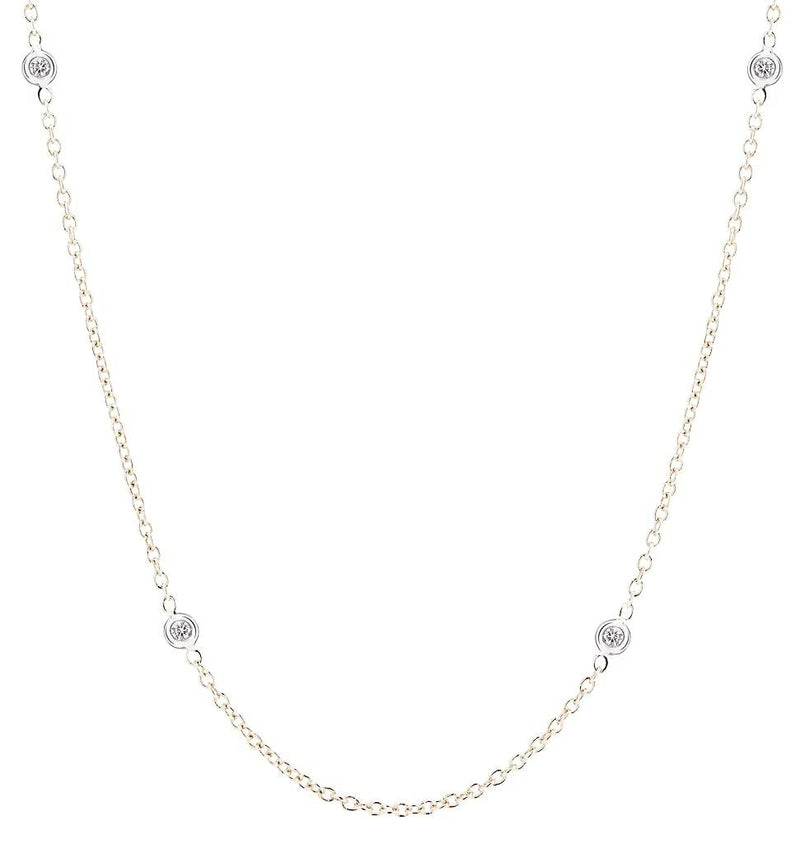 Helen Ficalora 14K White Gold Chain With Diamonds