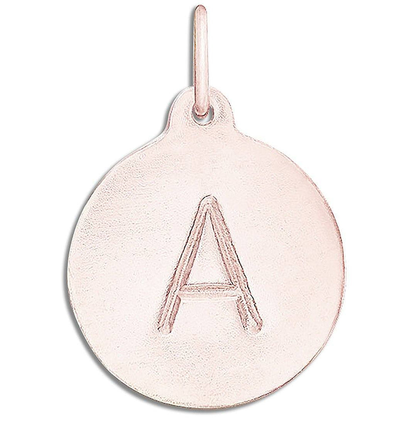 "A" Alphabet Charm 14k Rose Gold Jewelry For Necklaces And Bracelets From Helen Ficalora Every Letter And Initial Available