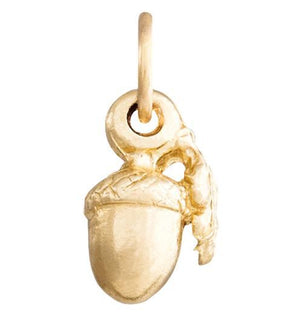 Acorn Mini Charm Jewelry Helen Ficalora 14k Yellow Gold