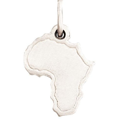 Helen Ficalora 14k White Gold Africa Charm for Bracelets & Necklaces
