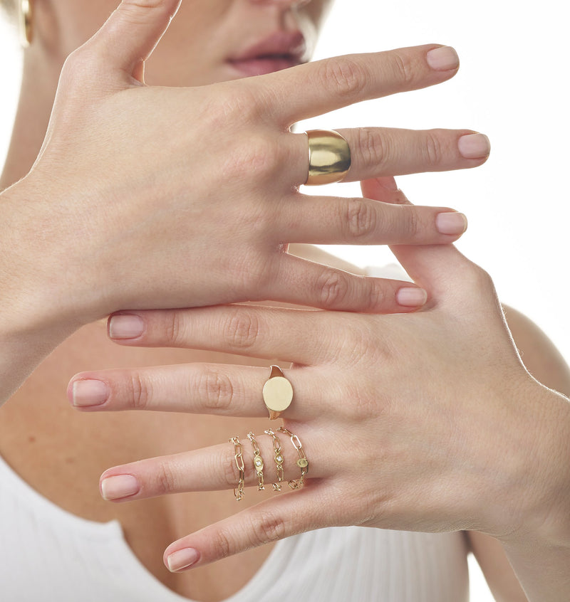Helen Ficalora 14K Yellow Gold Wide Band Ring