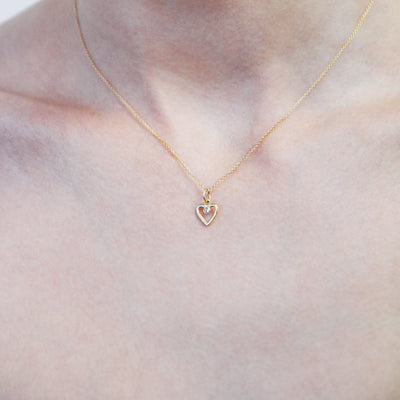 Helen Ficalora 14k Gold Amethyst Heart Pendant