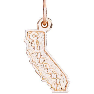 Helen Ficalora 14k Pink Gold California State Charm For Bracelets & Necklaces