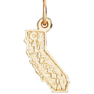 Helen Ficalora 14k Gold California State Charm For Bracelets & Necklaces