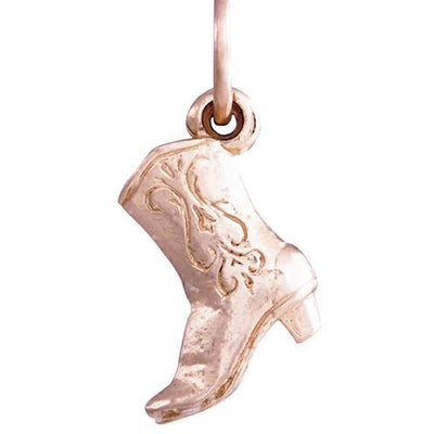 Cowboy Boot Mini Charm Jewelry Helen Ficalora 14k Pink Gold