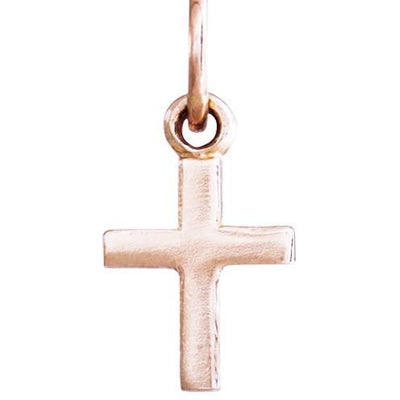 Cross Mini Charm Jewelry Helen Ficalora 14k Pink Gold