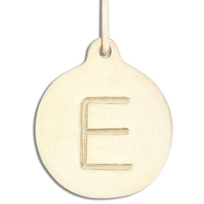 "E" Alphabet Charm 14k Yellow Gold Jewelry For Necklaces And Bracelets From Helen Ficalora Every Letter And Initial Available