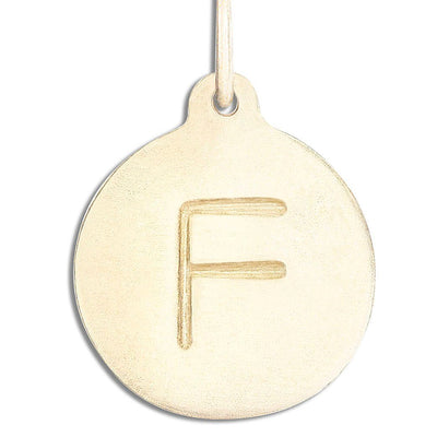 "F" Alphabet Charm Jewelry Helen Ficalora 14k Yellow Gold  For Necklaces And Bracelets