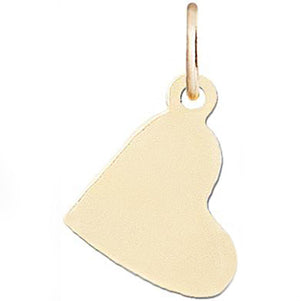 Helen Ficalora 14k Gold Flat Heart Charm