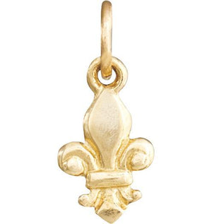 Fleur De Lis Mini Charm Jewelry Helen Ficalora 14k Yellow Gold