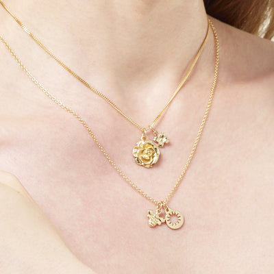 Helen Ficalora 14k Gold Small Dogwood Flower Charm