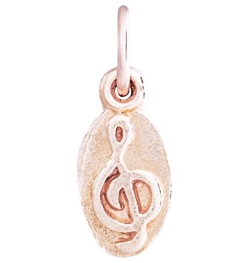 G-Clef Mini Charm Jewelry Helen Ficalora 14k Pink Gold