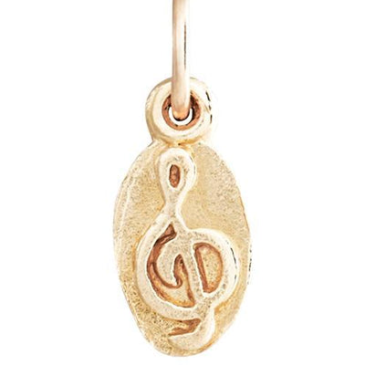 G-Clef Mini Charm Jewelry Helen Ficalora 14k Yellow Gold