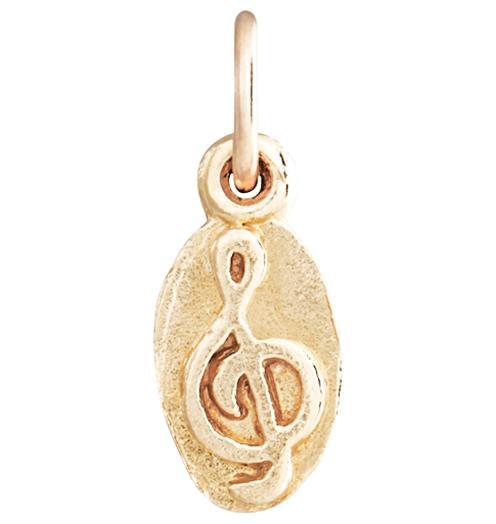 G-Clef Mini Charm Jewelry Helen Ficalora 14k Yellow Gold