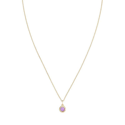 Birth Jewel Cabochon Charm With Amethyst Jewelry Helen Ficalora