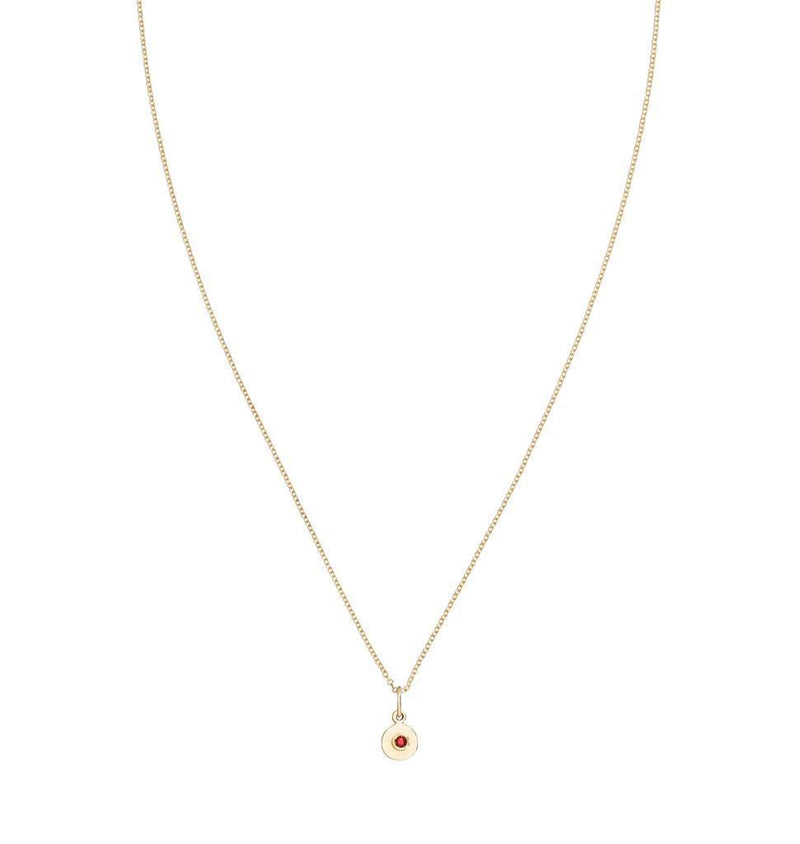 Birth Jewel Mini Disk Charm With Ruby Jewelry Helen Ficalora For Necklaces And Bracelets
