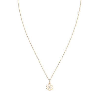 Birth Jewel Flower Charm With Aquamarine Jewelry Helen Ficalora