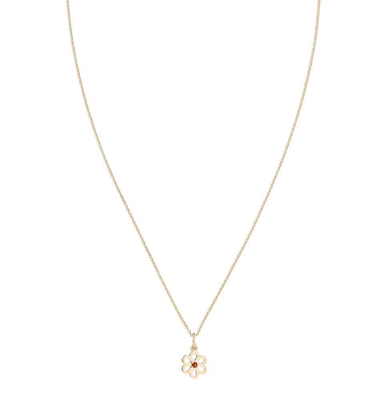 Birth Jewel Flower Charm With Citrine Jewelry Helen Ficalora
