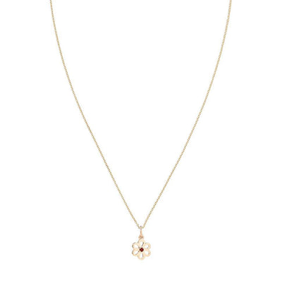 Birth Jewel Flower Charm With Garnet Jewelry Helen Ficalora