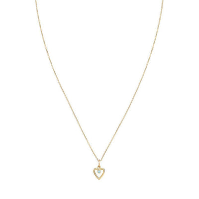 Birth Jewel Heart Charm With Blue Zircon Jewelry Helen Ficalora