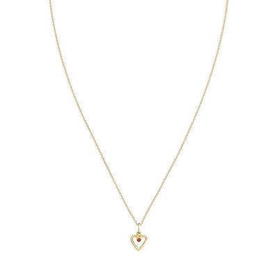 Birth Jewel Heart Charm With Citrine Jewelry Helen Ficalora