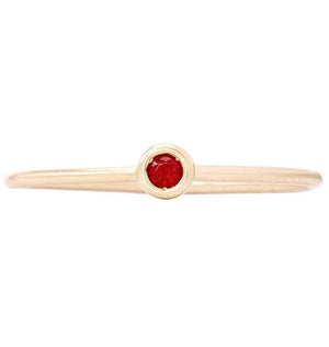 Birth Jewel Stacking Ring With Garnet Jewelry Helen Ficalora 5 14k Yellow Gold