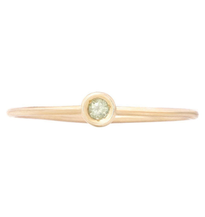 Birthstone Stacking Ring With Peridot