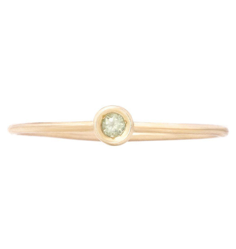 Birth Jewel Stacking Ring With Peridot Jewelry Helen Ficalora 14k Yellow Gold 5