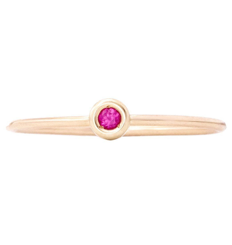 Birth Jewel Stacking Ring With Tourmaline Jewelry Helen Ficalora 14k Yellow Gold 5