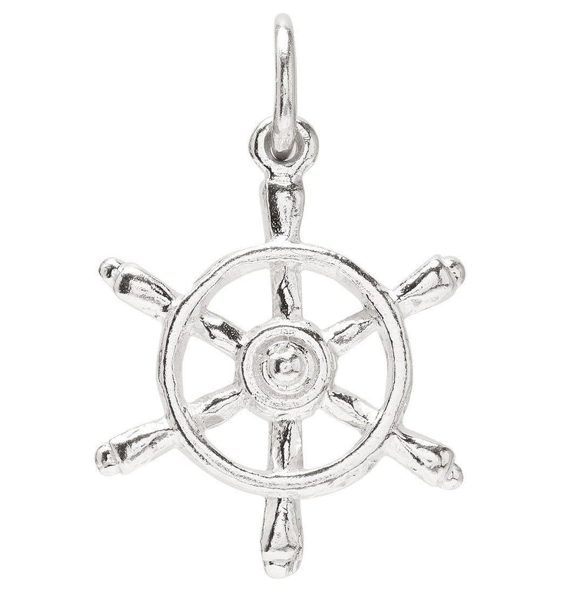 Captains Wheel Mini Charm Jewelry Helen Ficalora Sterling Silver