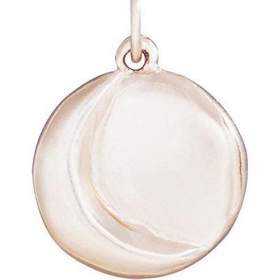 Carved Moon Charm Jewelry Helen Ficalora 14k Pink Gold